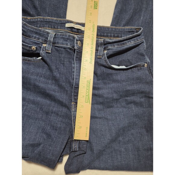 Levi's Women's 725 High Rise Bootcut Jeans Tag Size 33x32 Blue Denim - Picture 11 of 13